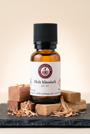 Duftatelier Holz klassisch 20ml Braunglasflasche