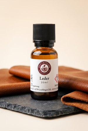 Duftatelier Leder 20ml Braunglasflasche