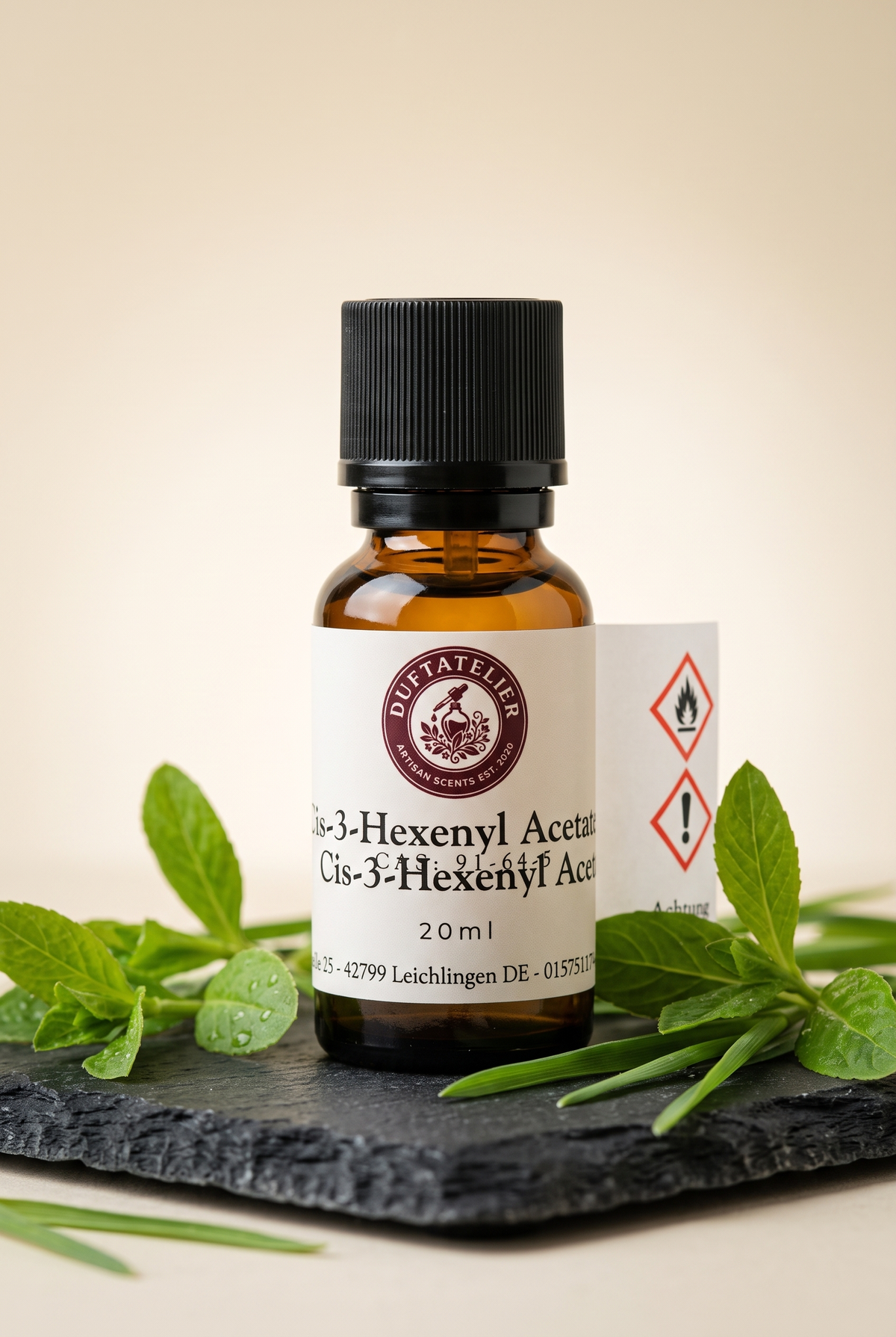 Cis-3-Hexenyl Acetate – 20ml Braunglasflasche Duftatelier